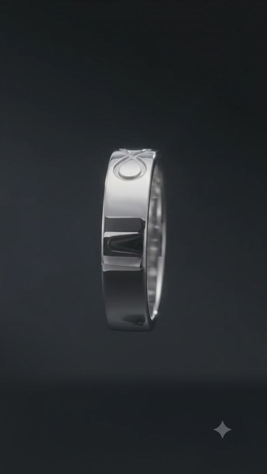 Minimalist Silver Signature Ring
